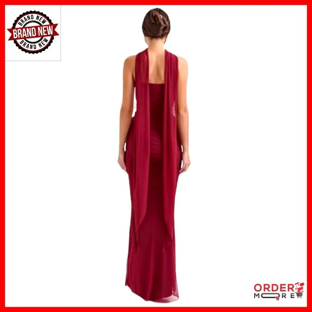 Elegant Boned Corset Tube Top Ruched Maxi Skirt Set Formal Evening Wear
